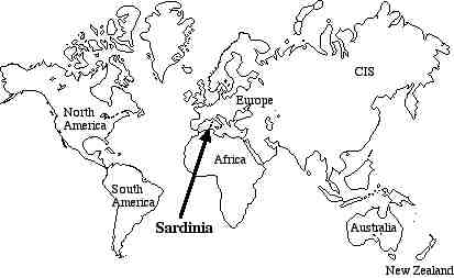 Where in world is Sardinia?