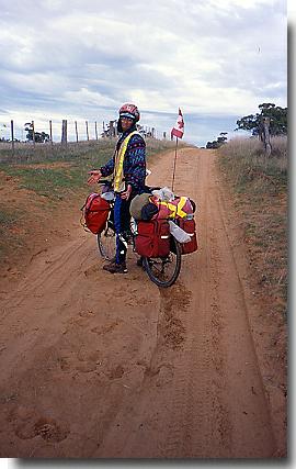 Australia Bicycle Touring Photos Outback Sand Road