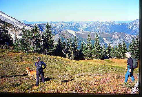 Char and Sharon hiking